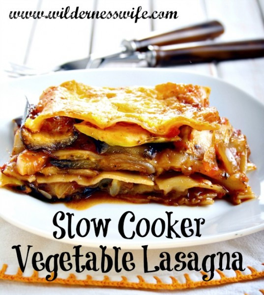 Crock Pot Vegetable Lasagna
 Slow Cooker Ve able Lasagna a healthy crock pot recipe