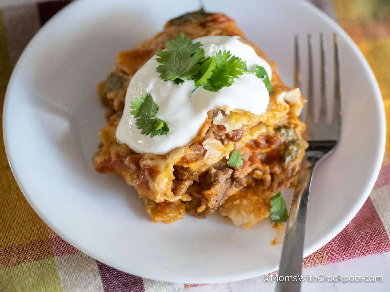 Crockpot Mexican Lasagna
 Crockpot Mexican Lasagna With Tortillas Moms with Crockpots