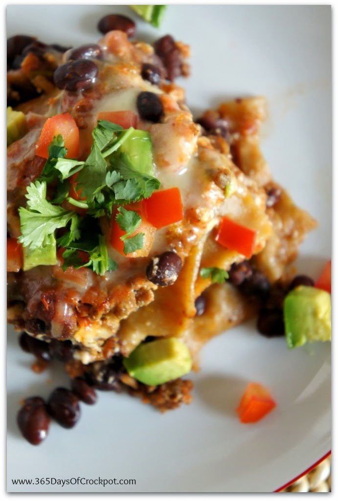 Crockpot Mexican Lasagna
 15 Easy Mexican Dinner Ideas Even the Kids Will Enjoy Eating