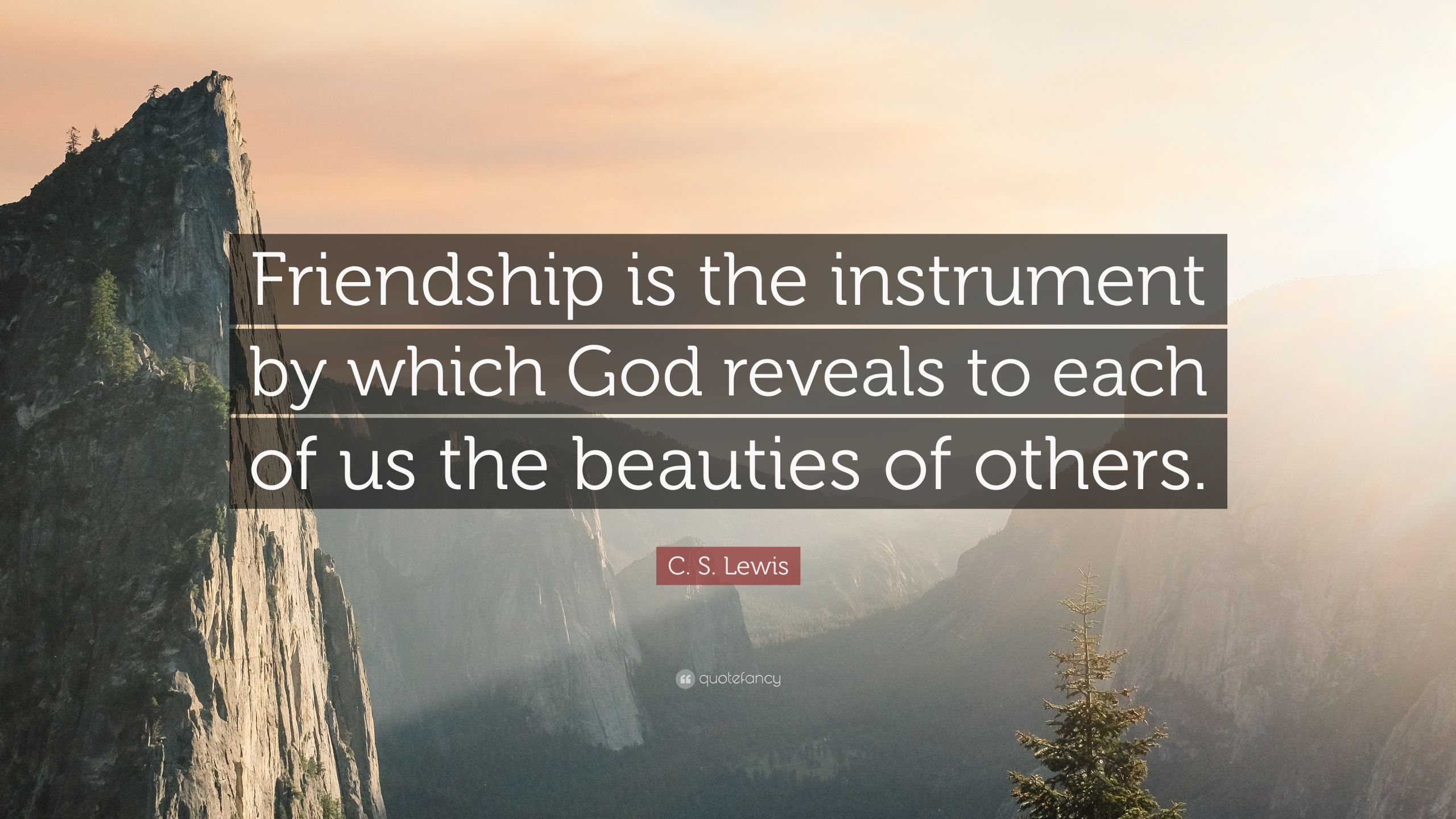 Cs Lewis Quote On Friendship
 C S Lewis Quote “Friendship is the instrument by which