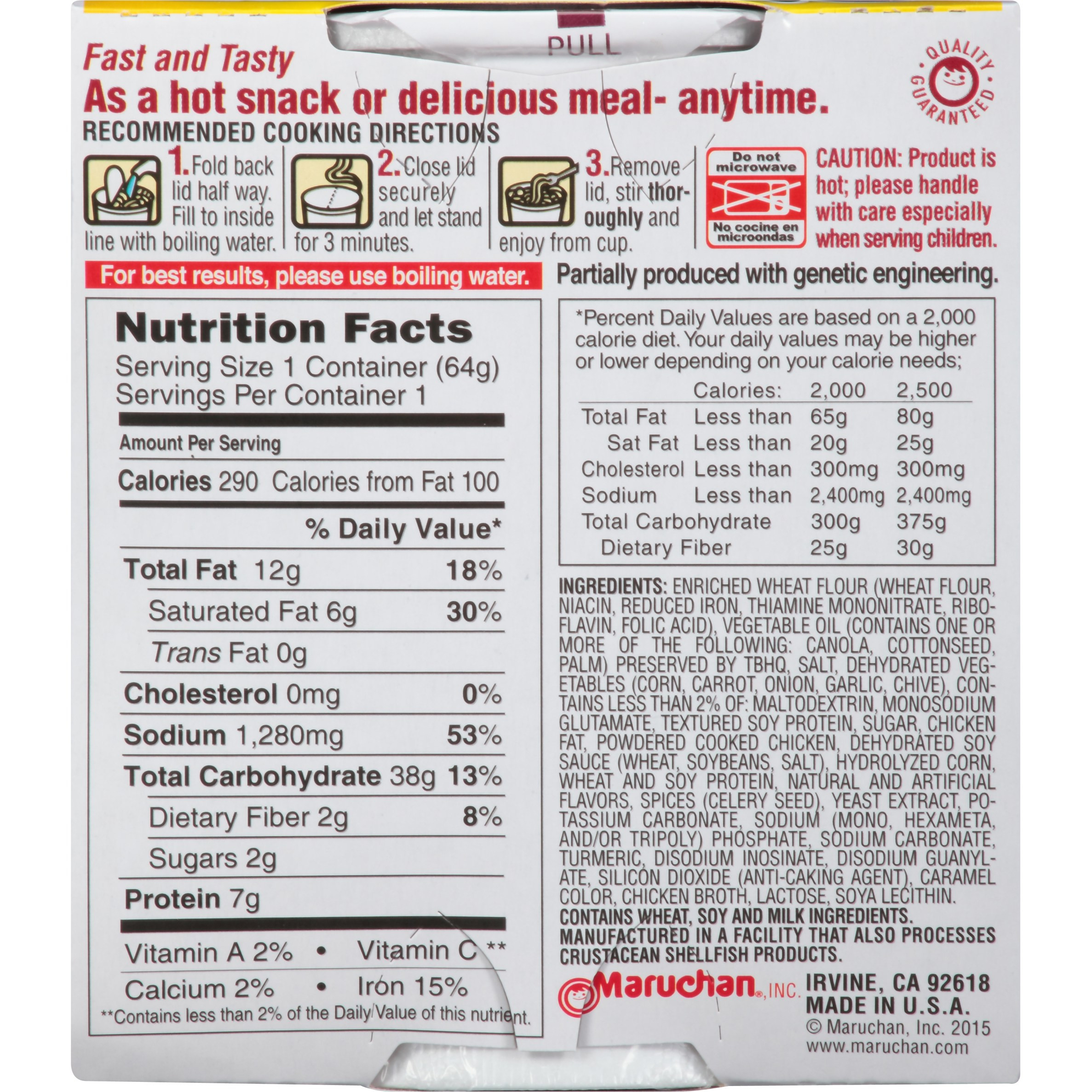 Cup Of Noodles Nutrition Facts
 Nutrition News cup of noodles nutrition facts chicken