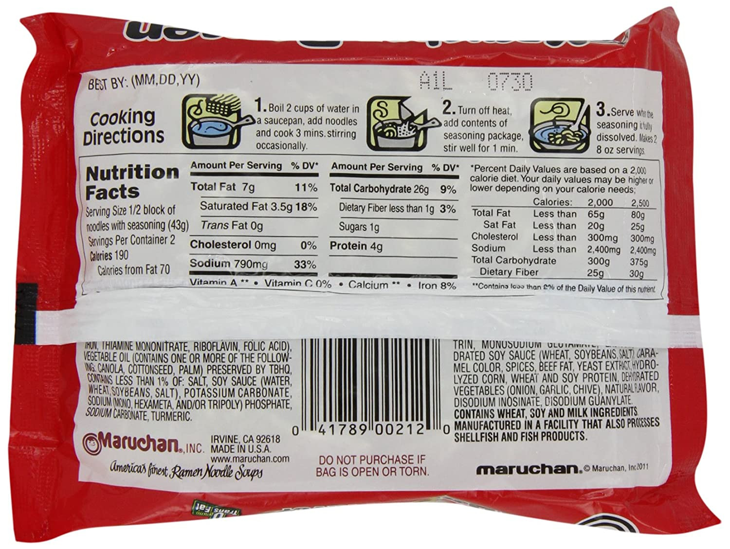 Cup Of Noodles Nutrition Facts
 ramen noodles nutrition label