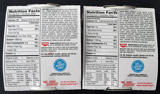 Cup Of Noodles Nutrition Facts
 Nissin Cup Noodles Nutrition – SquallSnake
