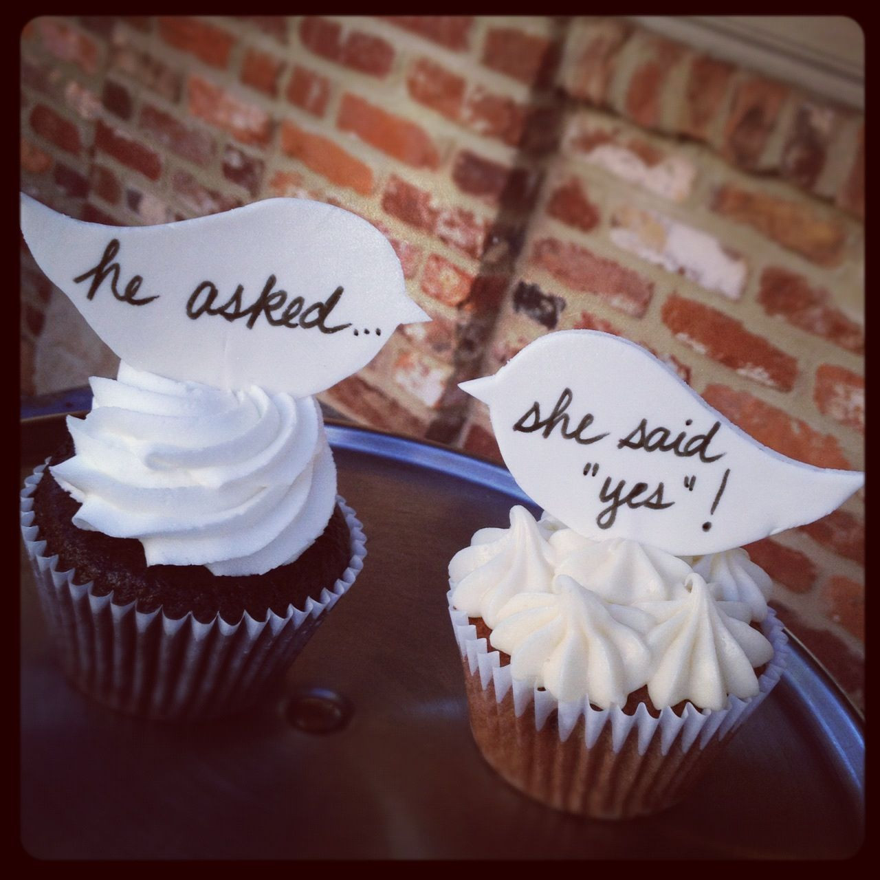 Cupcake Ideas For Engagement Party
 Friday Fab Find Announce Your Engagement Over the