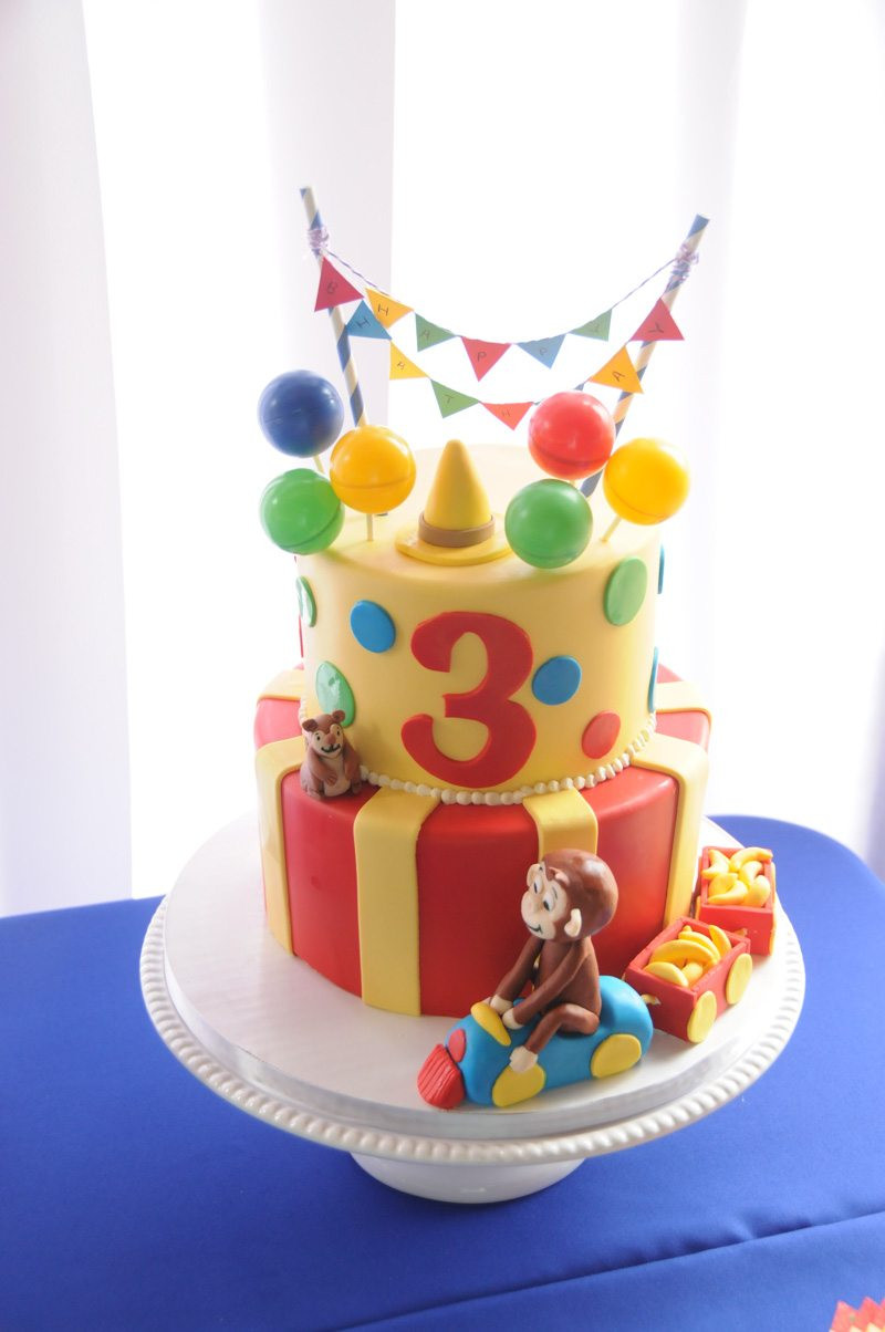 Curious George Birthday Cakes
 Curious George in The Park Birthday Party The