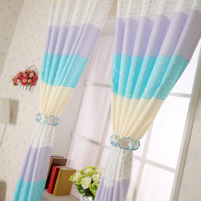 Curtain Kids Room
 Cheap Blue Purple Polka Dot Curtains For Kids Room