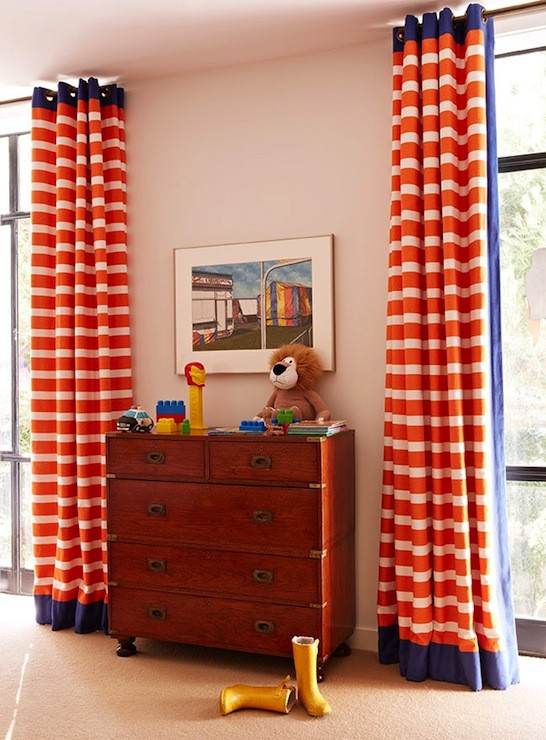 Curtains For Boys Bedroom
 Orange Curtains Traditional boy s room Anne Hepfer