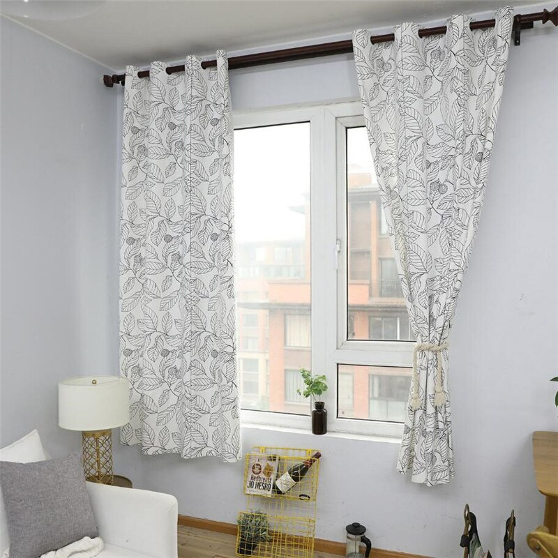 Curtains For Small Living Room
 Pastoral Nordic Style Linen Cotton Blackout Curtains for