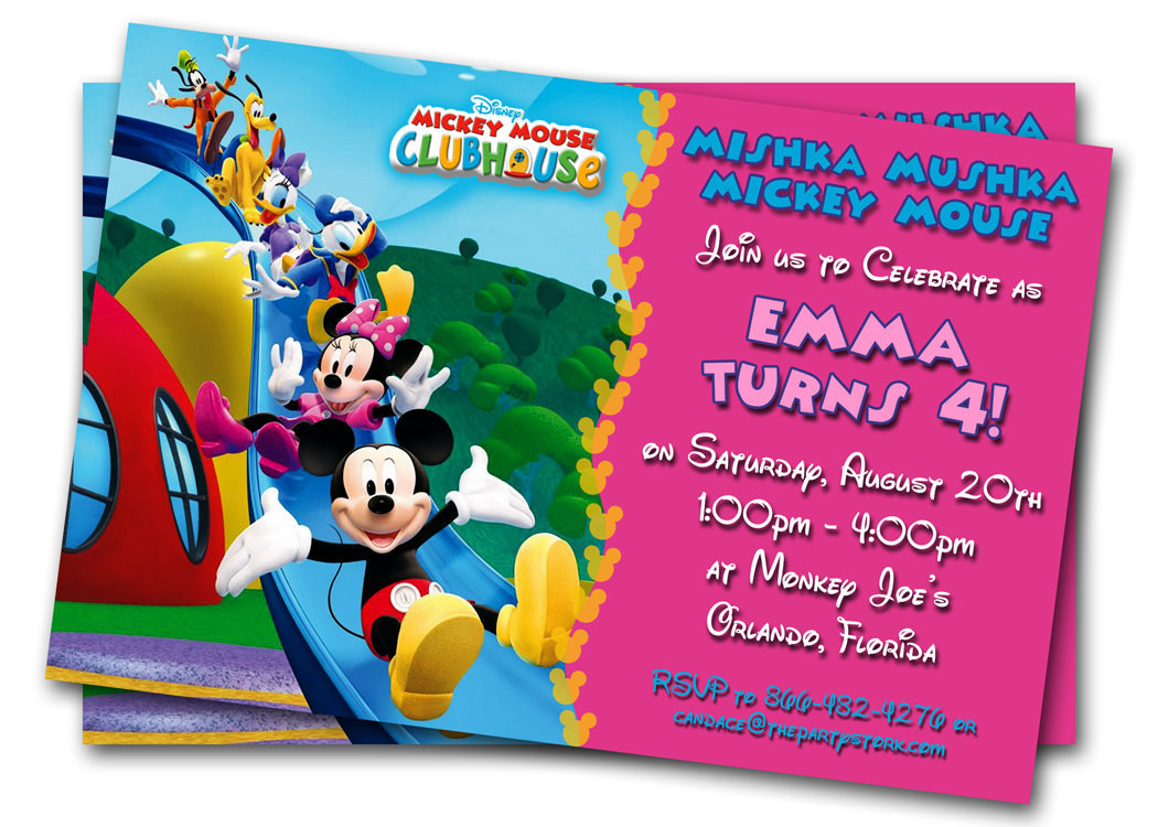 Custom Birthday Party Invitations
 Minnie Mouse Birthday Invitations Printable Custom Kids
