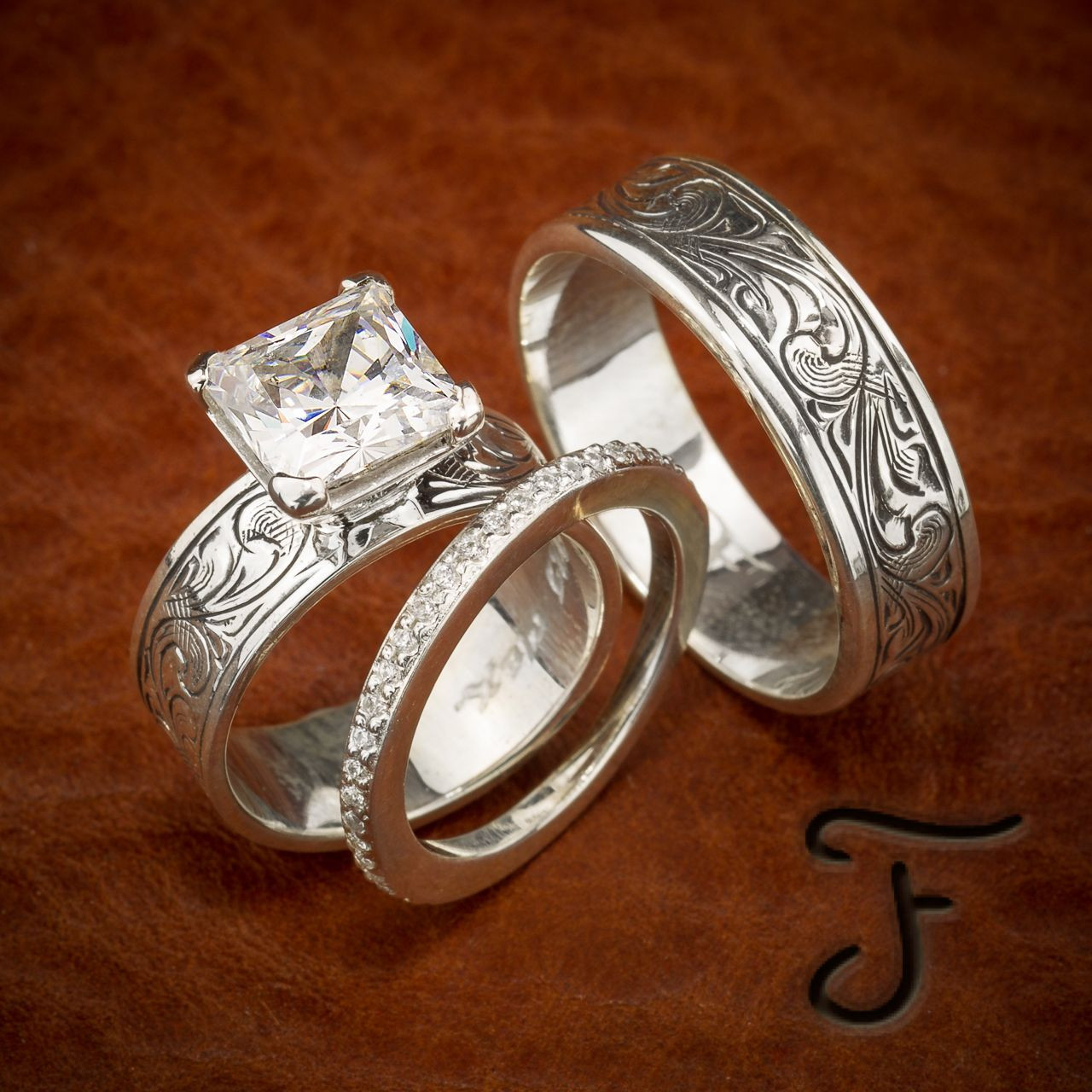 Custom Western Wedding Rings
 R 20 R 6 and R 41