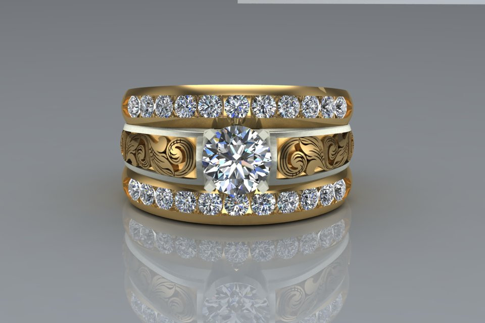 Custom Western Wedding Rings
 14k Custom western wedding rings – Farmer John pany