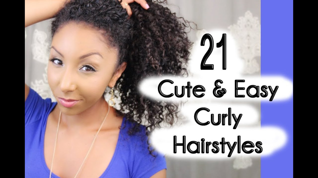 Cute And Easy Hairstyles For Curly Hair
 21 Cute and Easy Curly Hairstyles