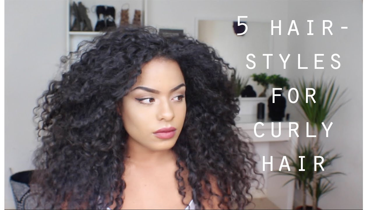 Cute And Easy Hairstyles For Curly Hair
 5 QUICK EASY HAIRSTYLES FOR LONG CURLY HAIR
