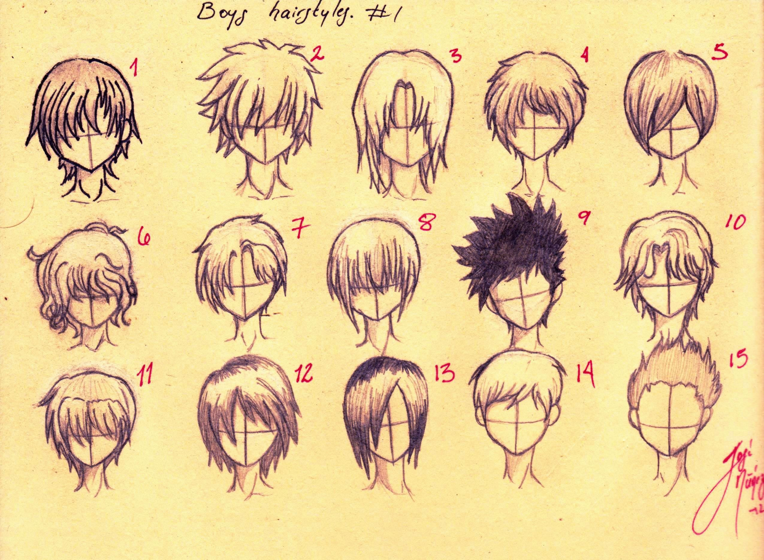 Cute Anime Boy Hairstyles
 Anime Guy Hairstyles Drawing at GetDrawings