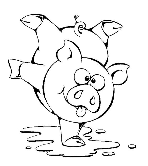 Cute Baby Pig Coloring Pages
 Cute Pig Coloring Printable Kids Coloring Pages
