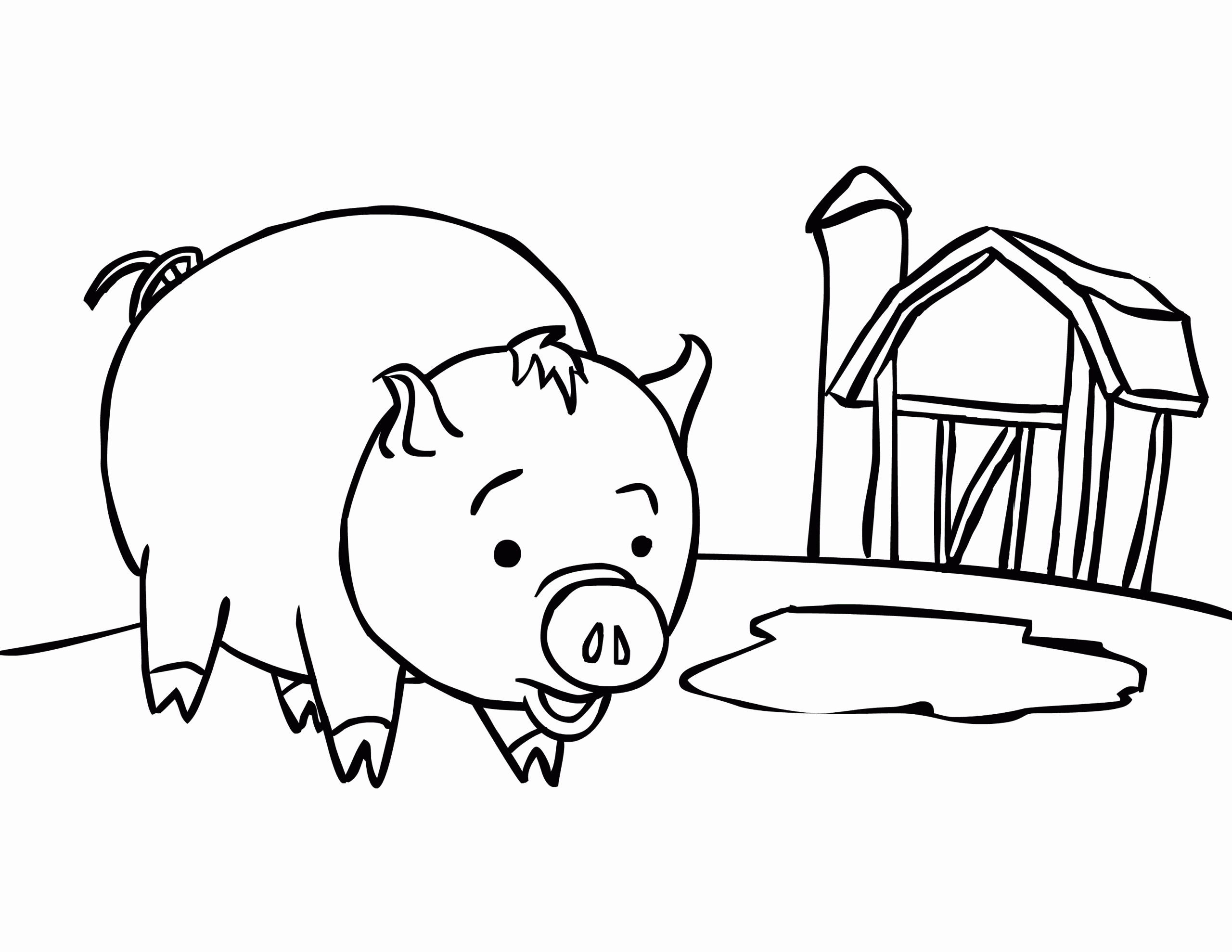 Cute Baby Pig Coloring Pages
 Free Printable Pig Coloring Pages For Kids