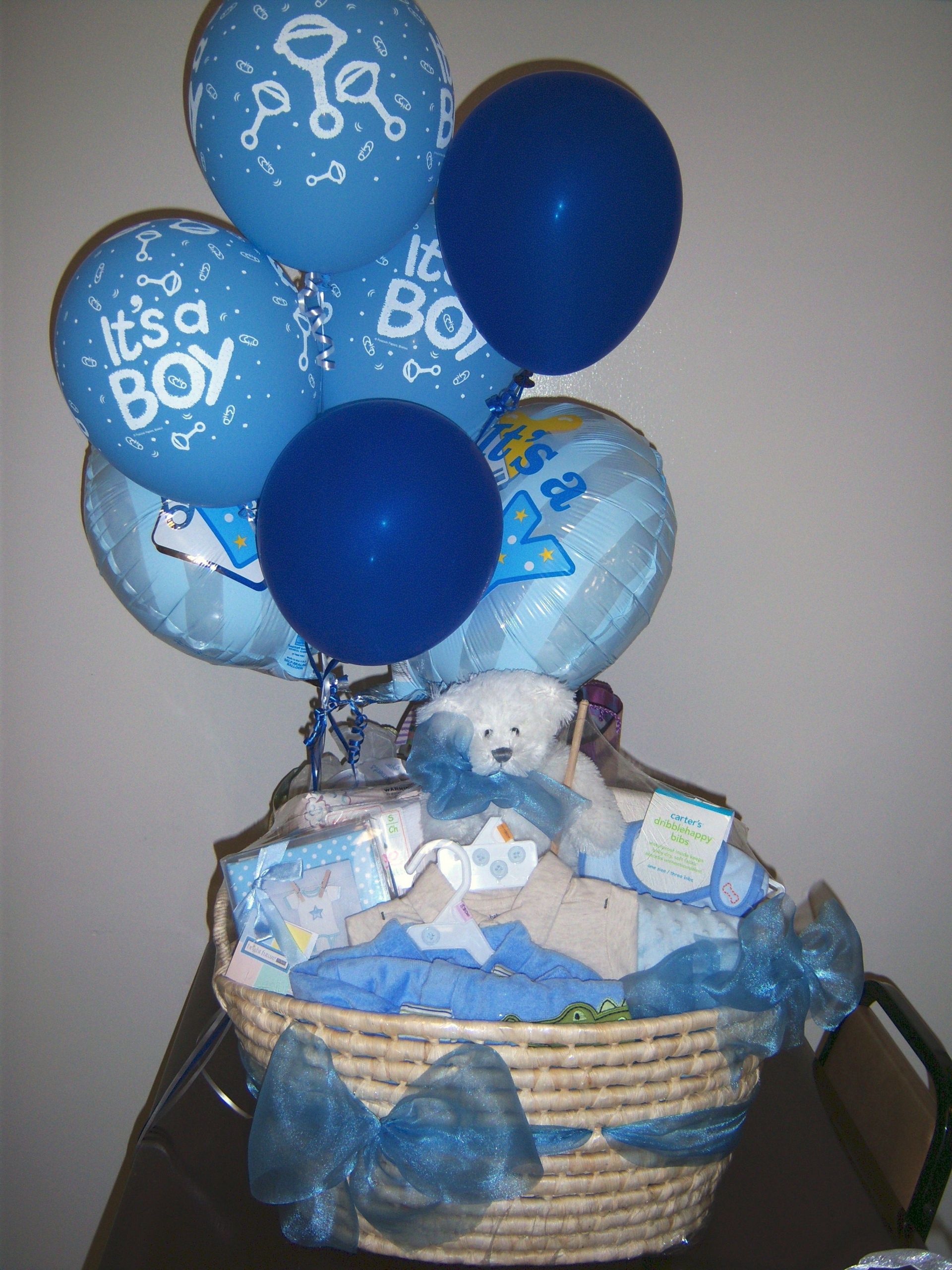 Cute Baby Shower Gift Ideas For Boys
 Baby Boy Gift Basket Gift Wrapping Pinterest