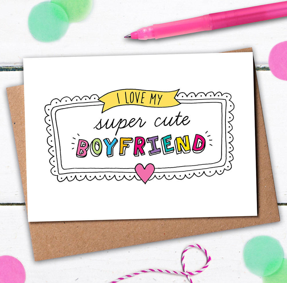 Cute Birthday Cards
 super cute boyfriend card by eskimo kiss designs