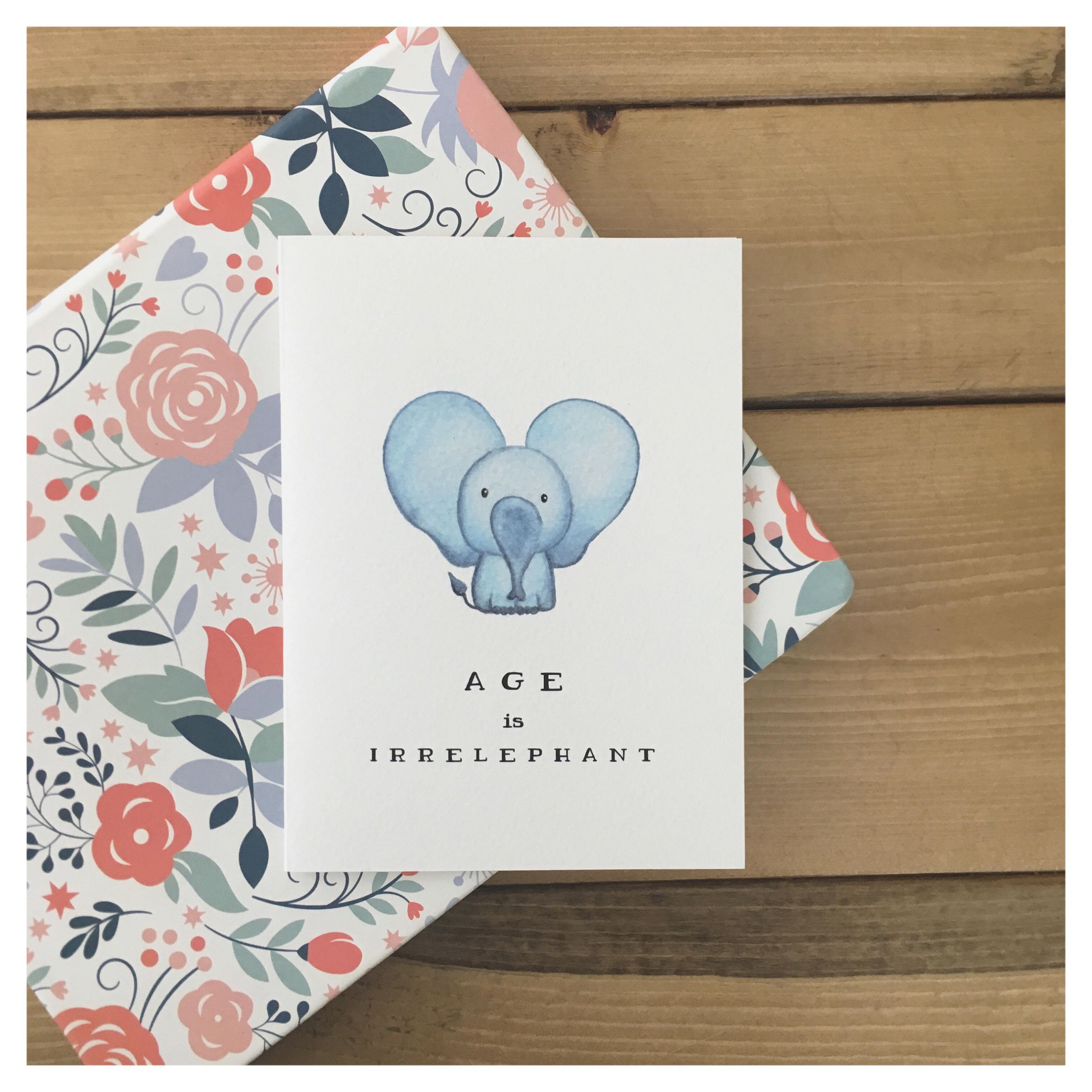 Cute Birthday Cards
 ELEPHANT CARD funny birthday card birthday card cute