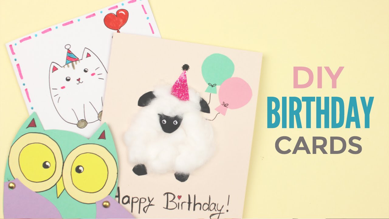 Cute Birthday Cards
 DIY Cute Birthday Cards