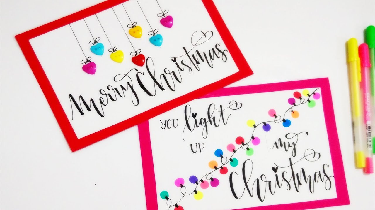Cute DIY Christmas Cards
 DIY Cute & Easy CHRISTMAS CARDS