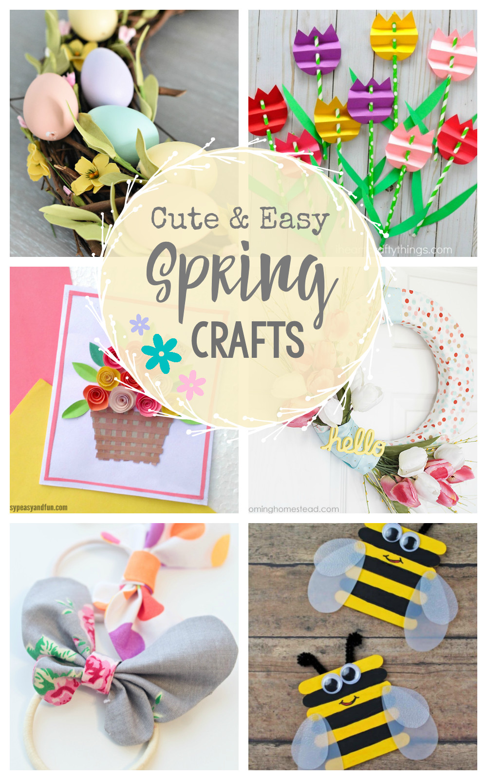 Cute Easy Crafts For Kids
 Cute & Easy Spring Crafts to Make Crazy Little Projects