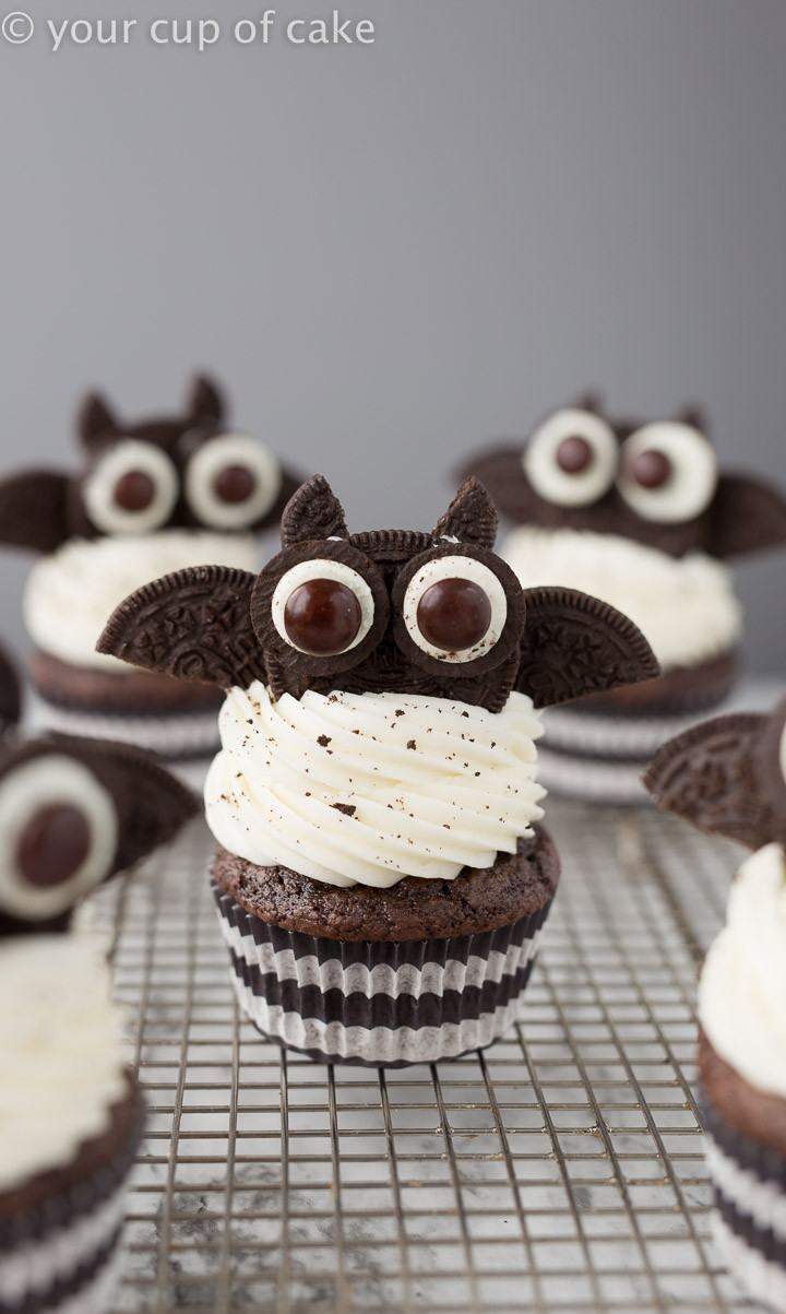 Cute Halloween Cupcakes
 OREO Bat Cupcakes for Halloween Your Cup of Cake