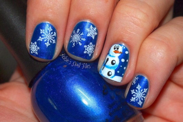 Cute Nail Colors For Winter
 Cute Snowman Nail Designs To Copy This Winter fashionsy
