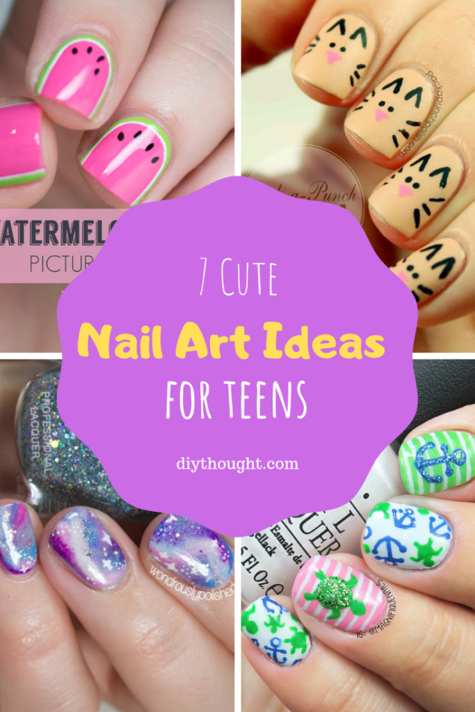 Cute Nail Designs For Teens
 7 Cute Nail Art Ideas For Teens diy Thought