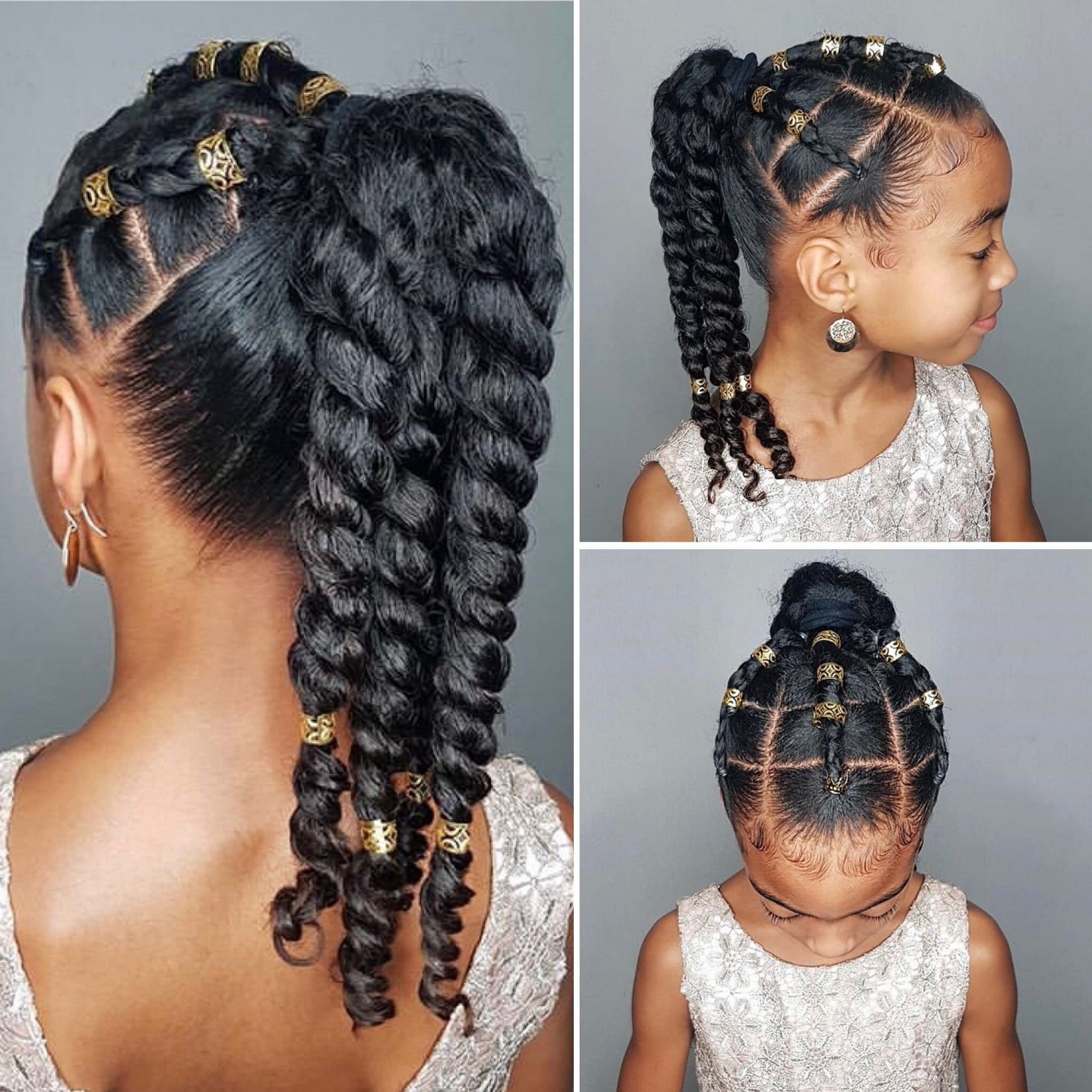 Cute Natural Hairstyles For Little Girls
 Pin by Curls4lyfe on Kids Braids