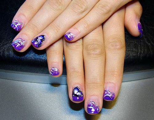Cute Purple Nail Designs
 55 Most Beautiful Acrylic Nail Paint Design Ideas