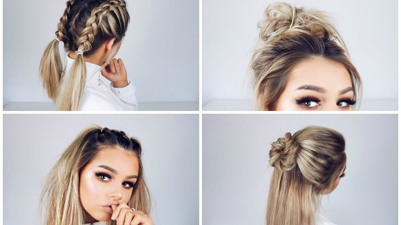 Cute Simple Hairstyles
 QUICK AND EASY HAIRSTYLES
