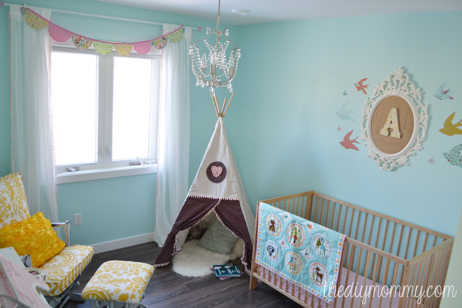 D.I.Y Baby Girl Room Decorations
 Little A’s Sunny Woodland Nursery – Our DIY House