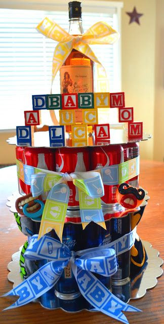 Daddy Baby Shower Gift Ideas
 Daddy cake co ed baby shower idea for the dad