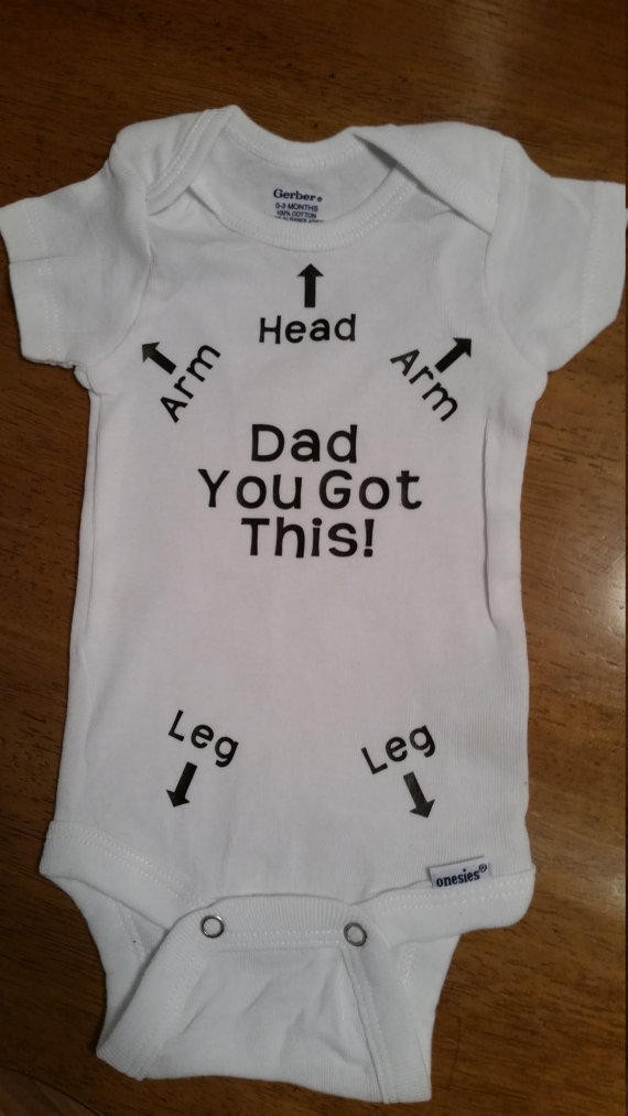 Daddy Baby Shower Gift Ideas
 Funny esuit New Daddy Gift Baby from MommaBeckysCrafts on