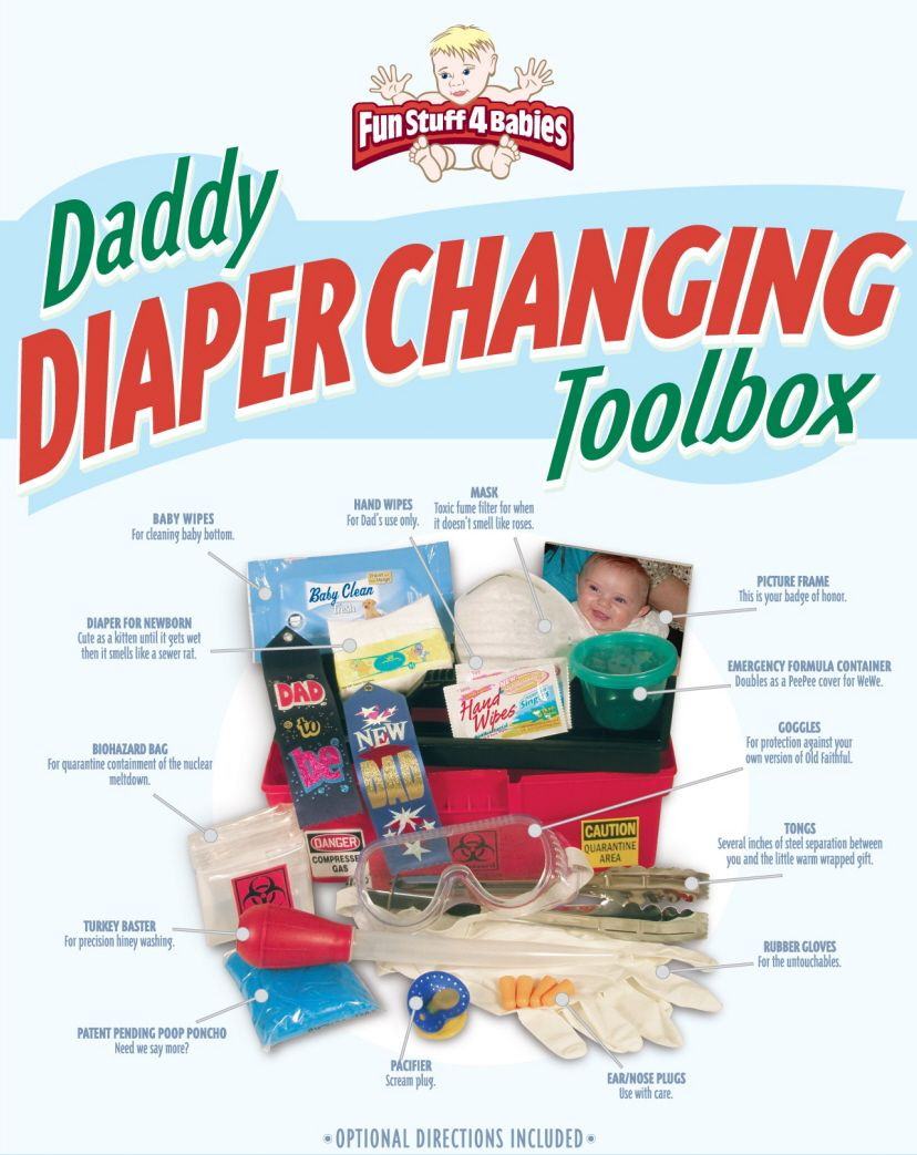 Daddy Baby Shower Gift Ideas
 Daddy Diaper Changing Toolbox