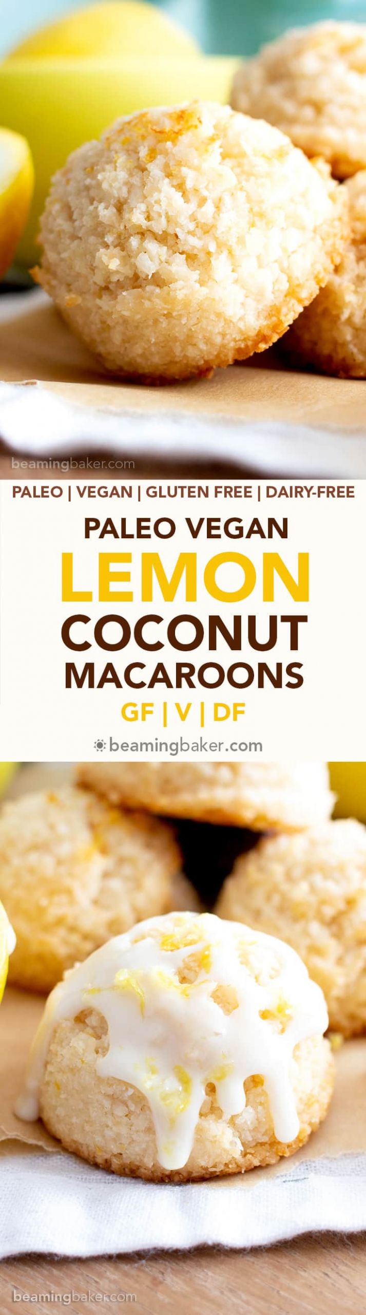 Dairy Free Coconut Macaroons
 Lemon Coconut Macaroons Recipe Vegan Paleo Gluten Free