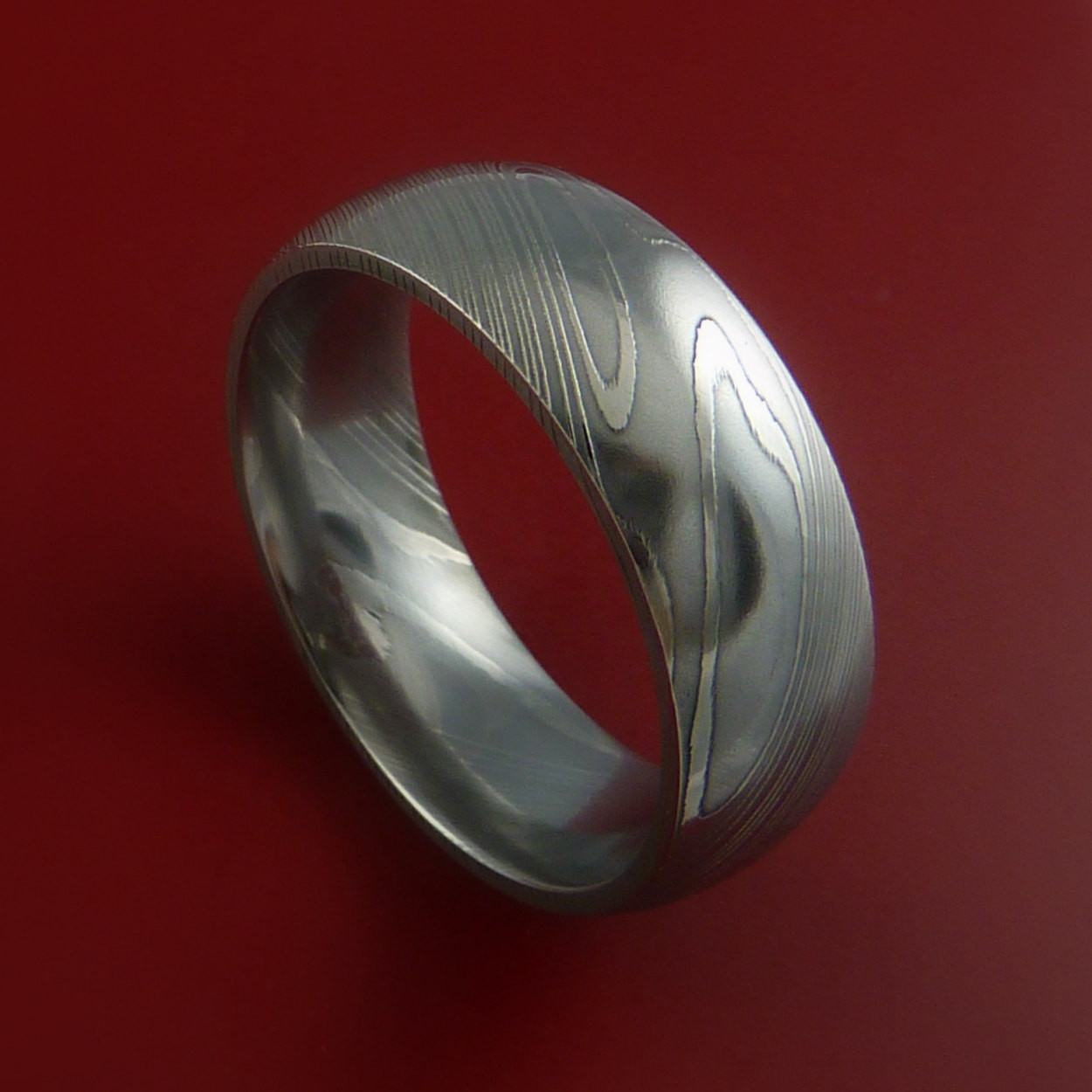 Damascus Steel Wedding Band
 Damascus Steel Ring Wedding Band Genuine Craftsmanship Any