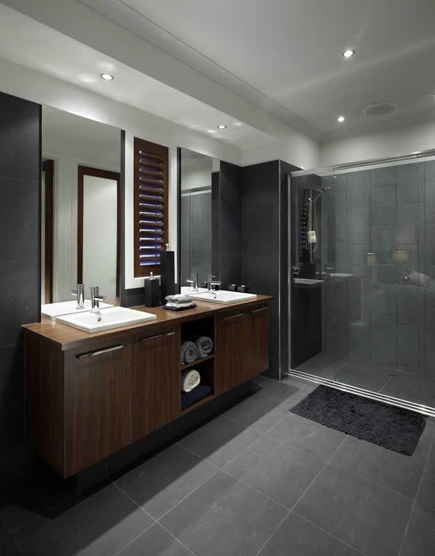 Dark Gray Bathroom Tile
 18 Bathroom Tiles Design Ideas From Modern to Classic