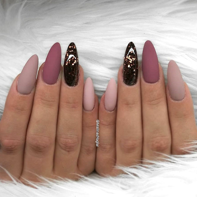 Dark Nail Colors
 Mauve Color Nails For The Exquisite Look