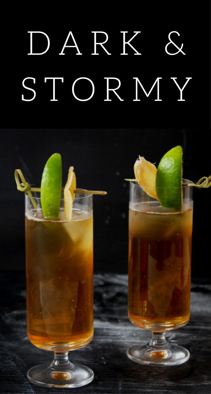 Dark Rum Cocktails
 Best Dark and Stormy Recipe