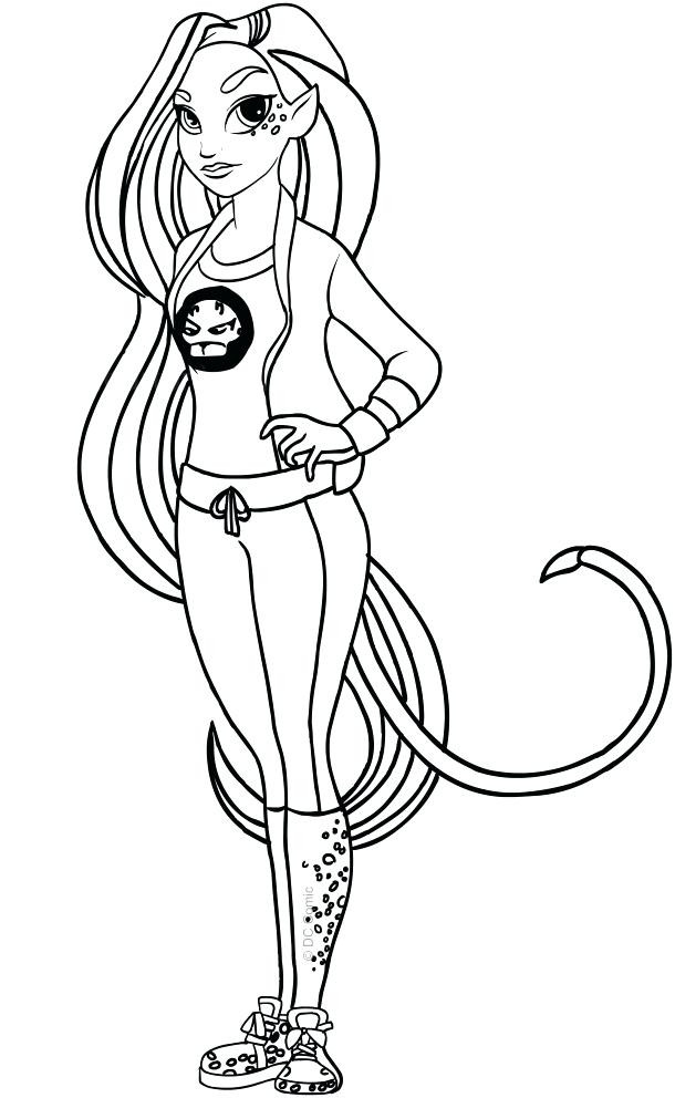 Dc Girls Coloring Pages
 Dc Superhero Girl Coloring Pages at GetColorings