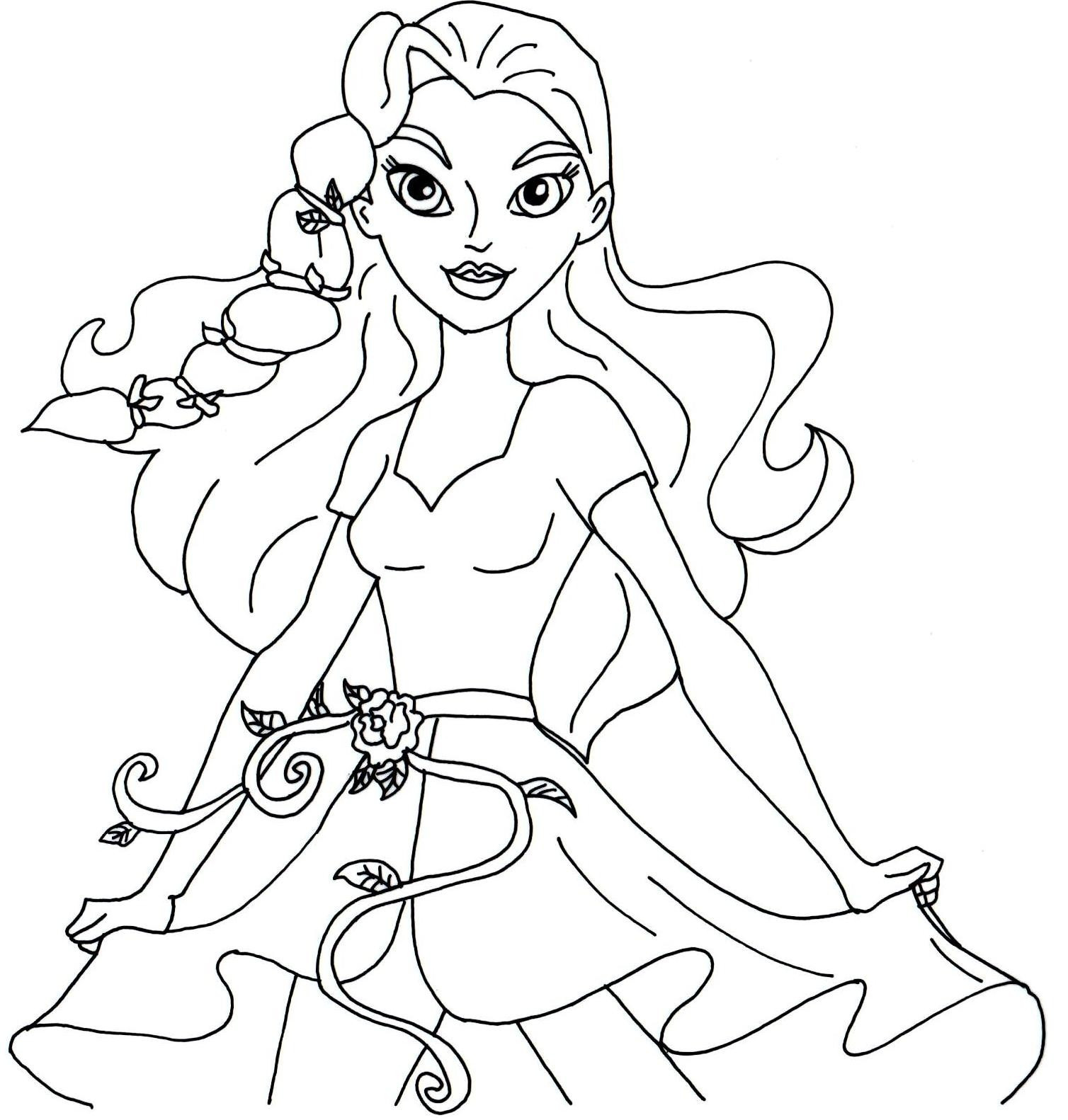 Dc Girls Coloring Pages
 DC Superhero Girls Coloring Pages Best Coloring Pages