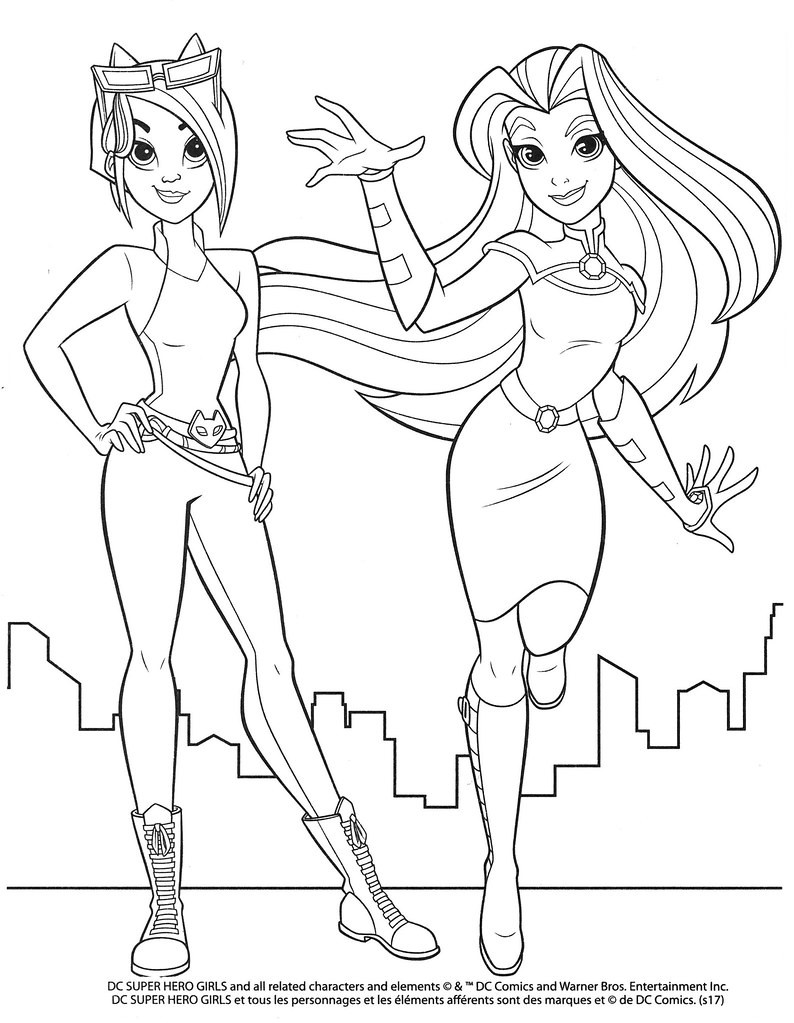 Dc Girls Coloring Pages
 DC Superhero Girls Colouring Pages