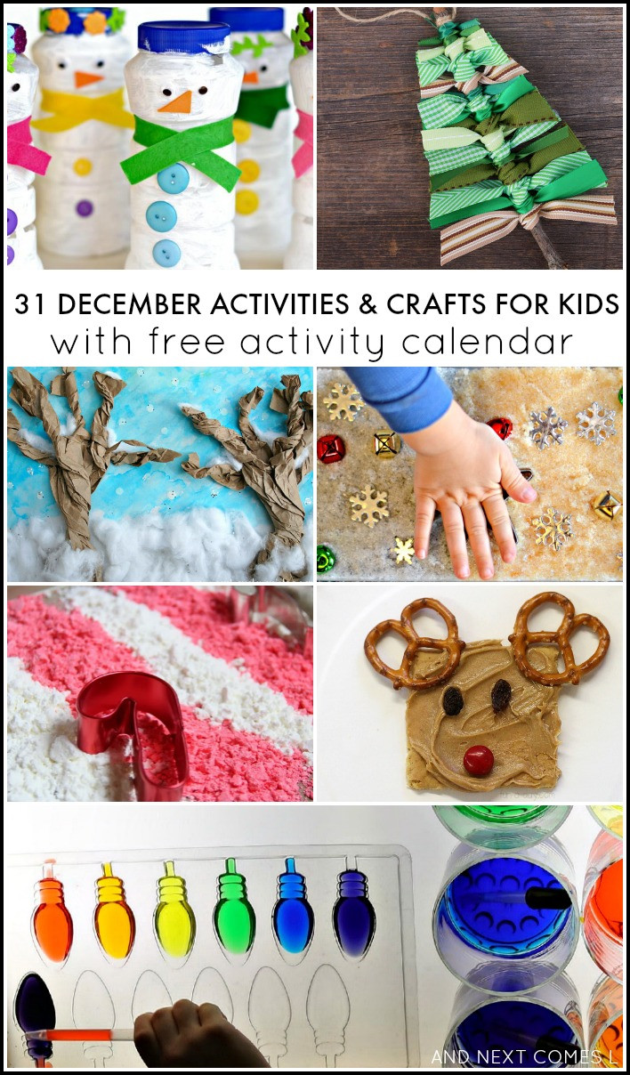 December Crafts For Kids
 31 December Activities for Kids Free Activity Calendar