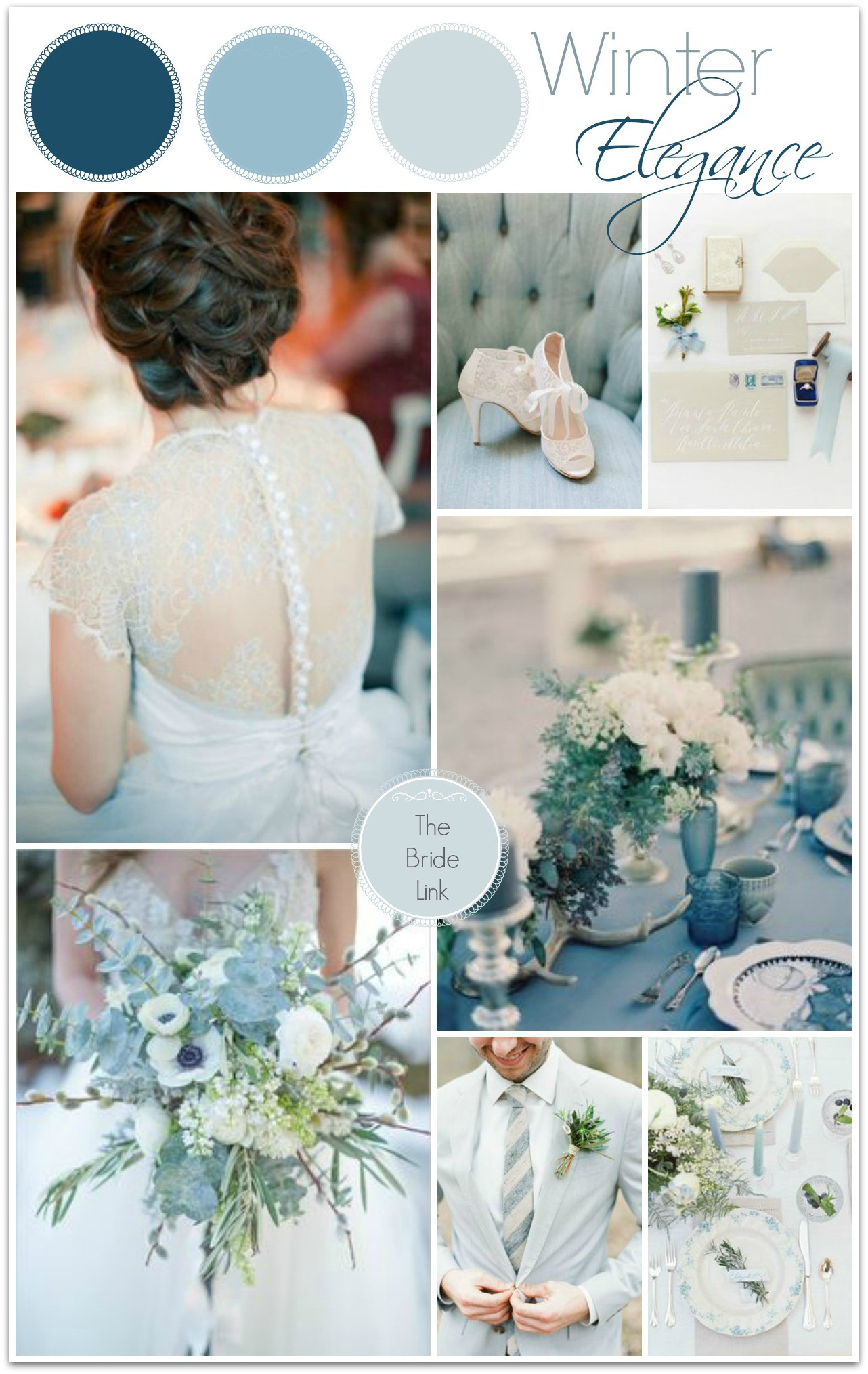 December Wedding Colors
 Blue Winter Wedding Color Ideas