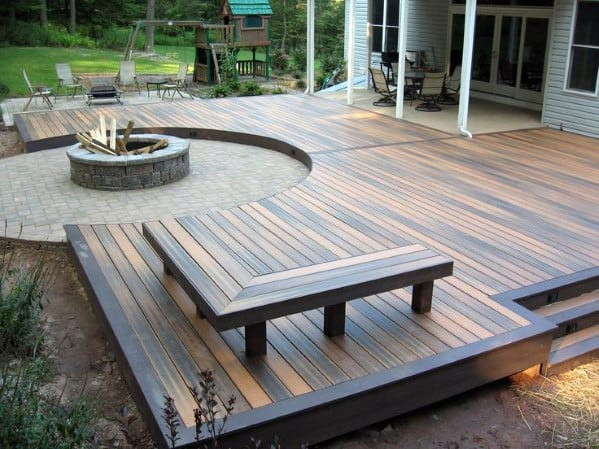 Deck Designs With Fire Pit
 Top 50 Best Deck Fire Pit Ideas Wood Safe Designs
