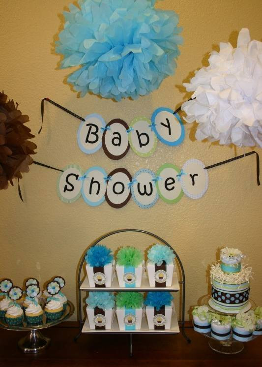 Decor For Baby Boy Shower
 Ideas for Baby Boy Shower Decorations