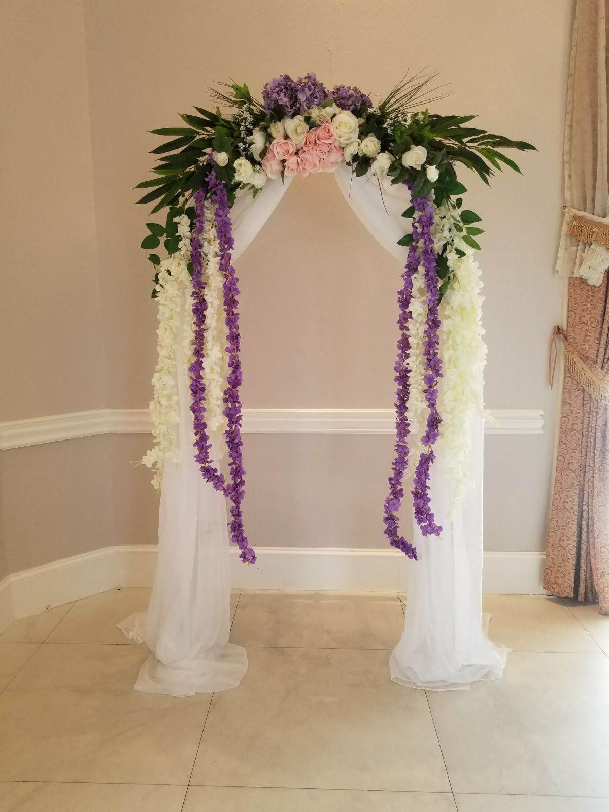Decorated Wedding Arches
 Decorated Wedding Arch Frame Happy Party Event Rentals