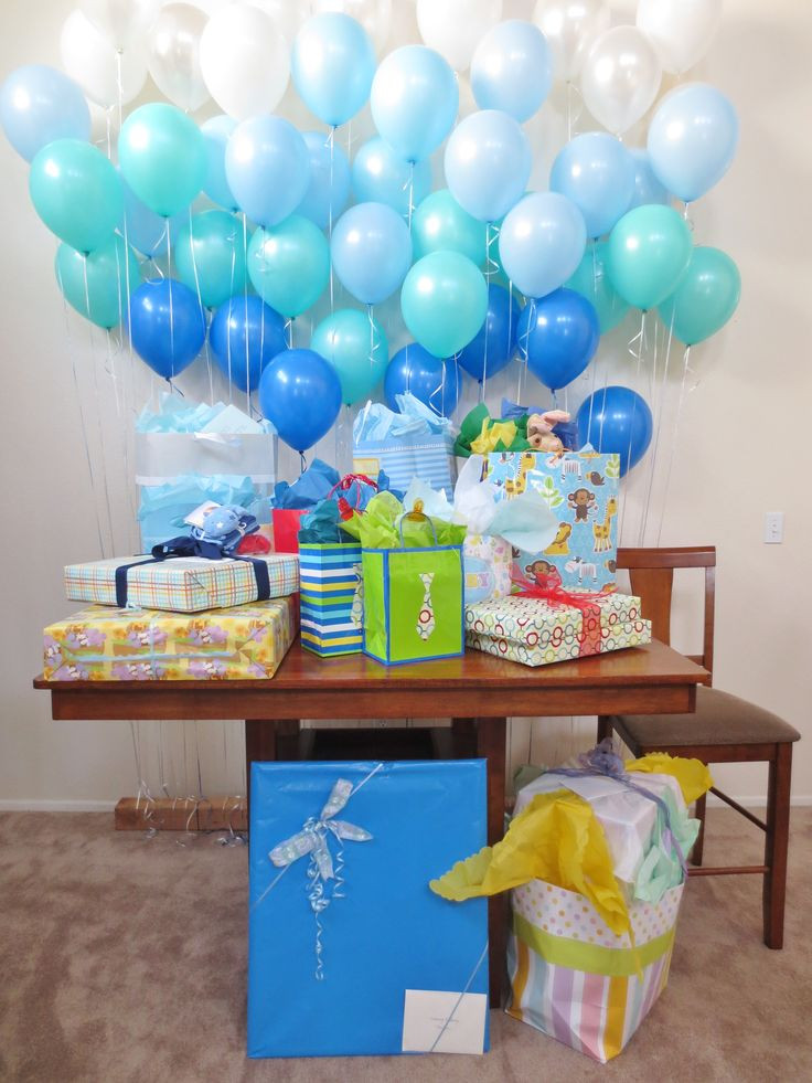 Decorating Ideas For Baby Shower Gift Table
 Balloon Decoration Ideas For A Baby Shower